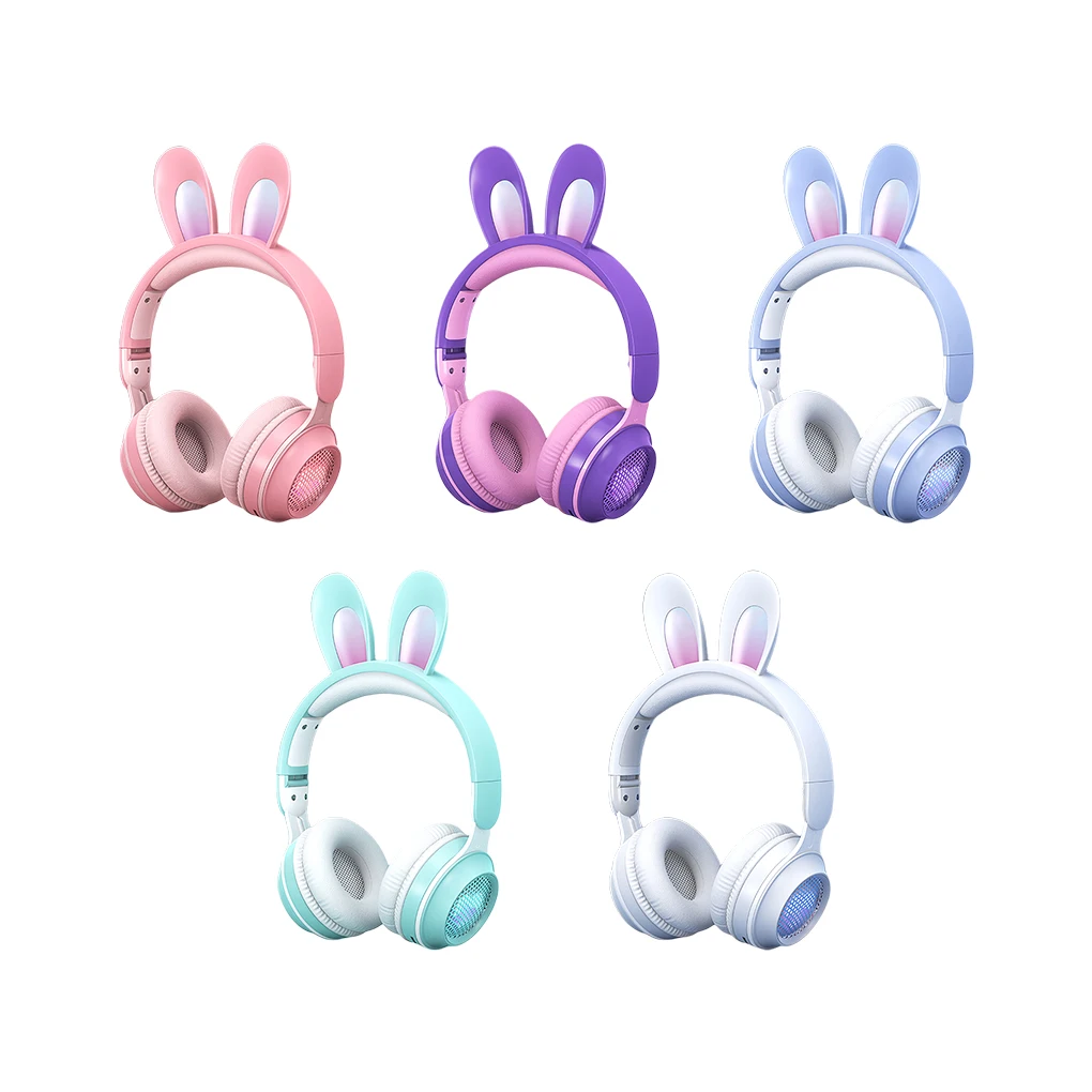 

Наушники со светодиодный подсветкой RGB Micro USB, перезаряжаемые, управление громкостью, карта памяти, портативные наушники Hands-free для зеленого ...