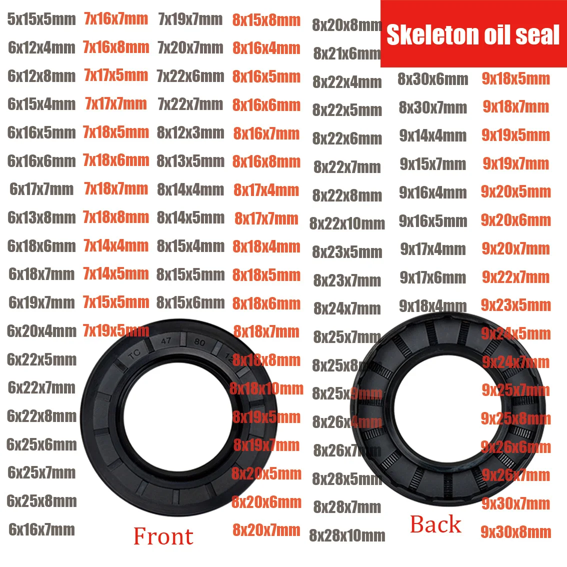 Нитриловый резиновый сальник с двойной кромкой TC/TG/FB портативная мойка высокого