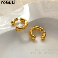 s925 needle modern jewelry simply geometric earrings popular design golden silvery stud earrings for celebration gifts