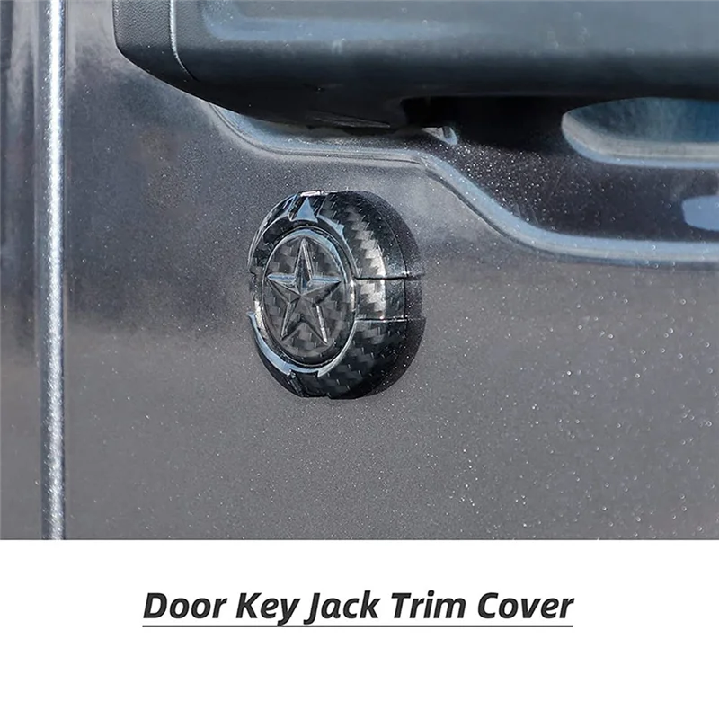 Накладка на дверной ключ с пентаграммой для Jeep Wrangler TJ JK JL и Gladiator JT 1997-2022 гг. из