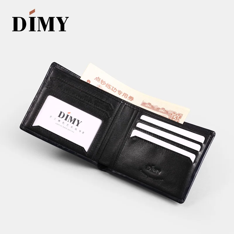 Женская сумка DIMY Fashion из натуральной кожи с складывающимся кошельком для мужчин, сделанным вручную, в стиле рюши с множеством карманов для мужских кошельков.
