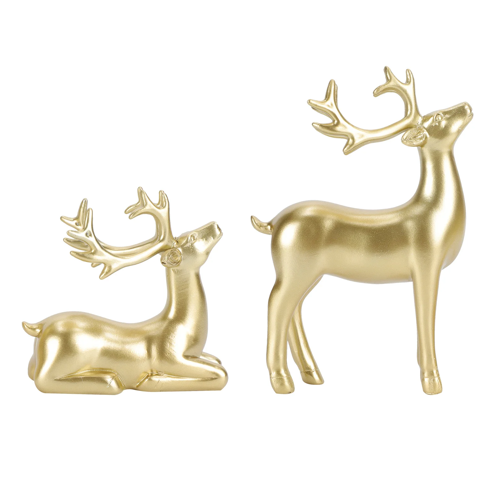 

2Pcs Stylish Christmas Gift Deer Adornment Desk Home Ornament