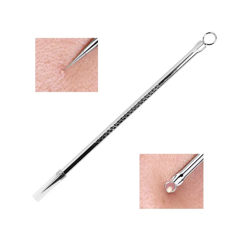 

2023 1pcs / 2pcs Silver Blackhead Comedone Acne Blemish Extractor Remover Cosmetic Tool Stainless Needles Remove 8 Cm