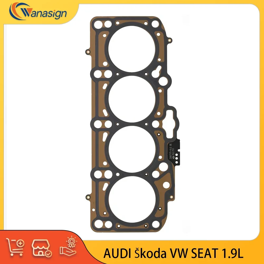 Фото Комплект прокладок головки блока цилиндров для AUDI, Skoda, Volkswagen, SEAT 1.9L 1.9T Diesel EA888 1.9 L T 1996-2005 №1