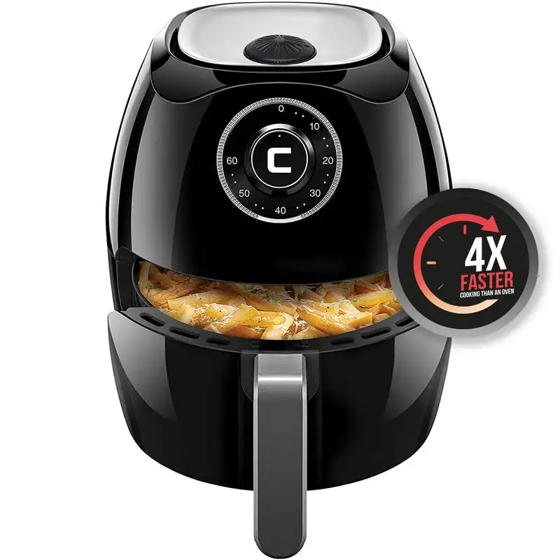 

Fryer Oven, Dishwasher-Safe Parts, Black, 6.5 Quart