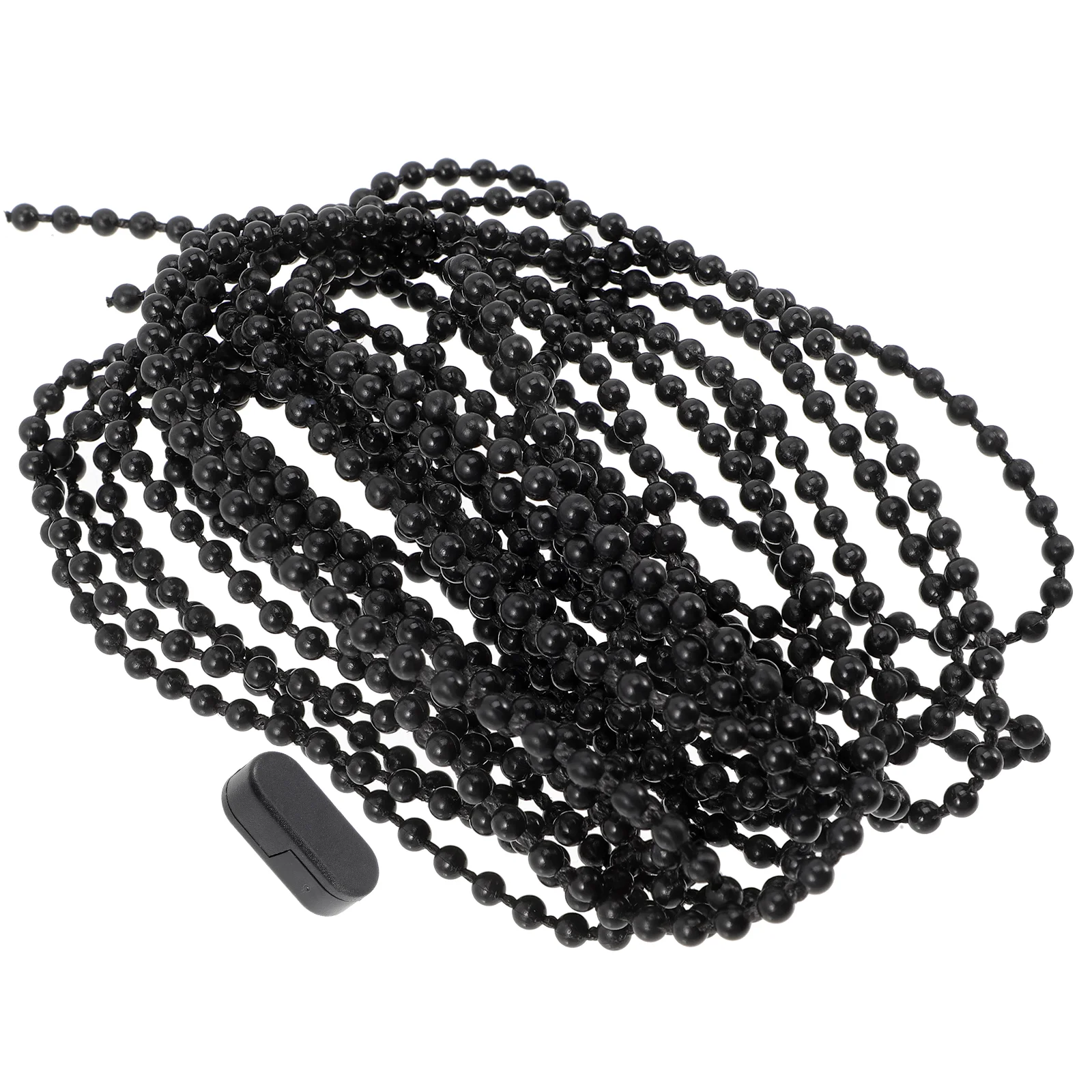 Цепочка для рулонных штор шариковый шнур удлинитель с кисточками черный из