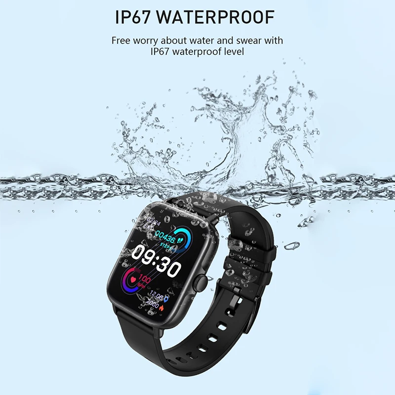 Умные часы MAFAM для мужчин и женщин водонепроницаемые умные с сенсорным экраном 1 7