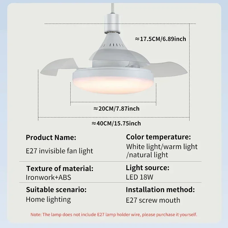 

Потолочный вентилятор с подсветкой JOYINLED