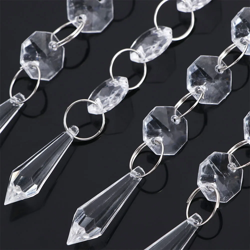 

30 шт., прозрачные хрустальные бусины-подвески