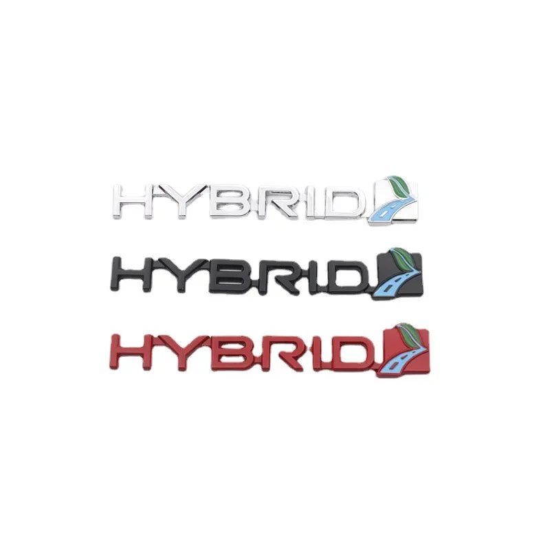 Металлическая наклейка на задний багажник автомобиля для Toyota HYBRID Logo RAV4 Reiz Aygo CHR