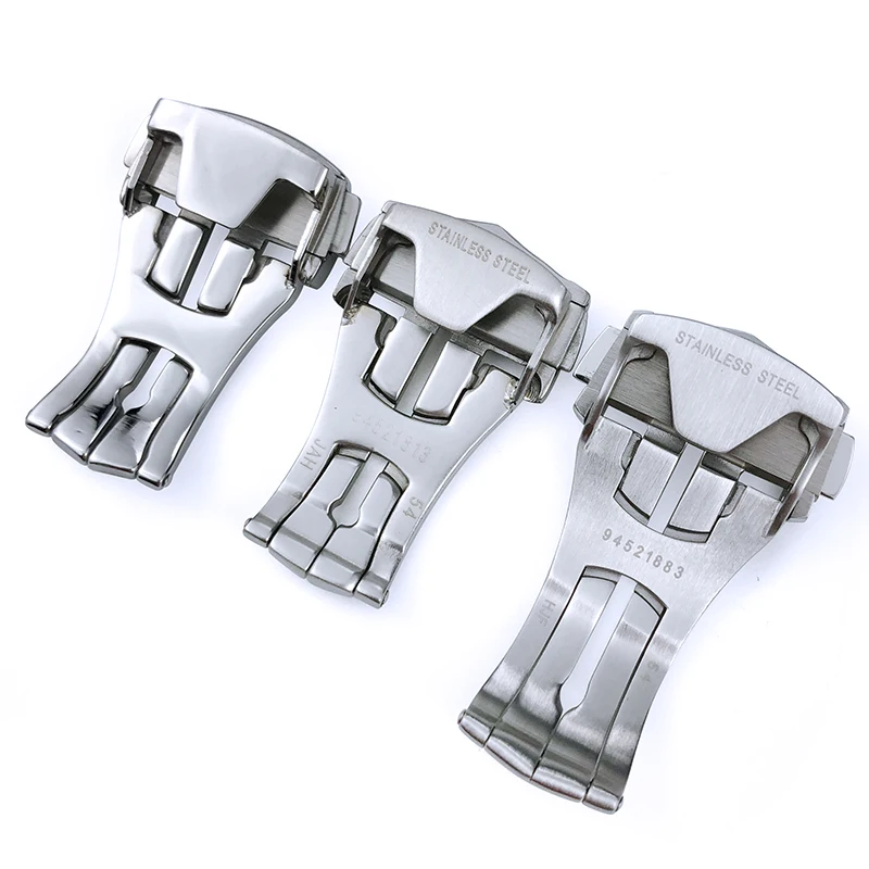 

Пряжка для часов Omega, кожаный ремешок со складной застежкой, черный/серебристый/золотой/стальной цвет, 16/18/20 мм