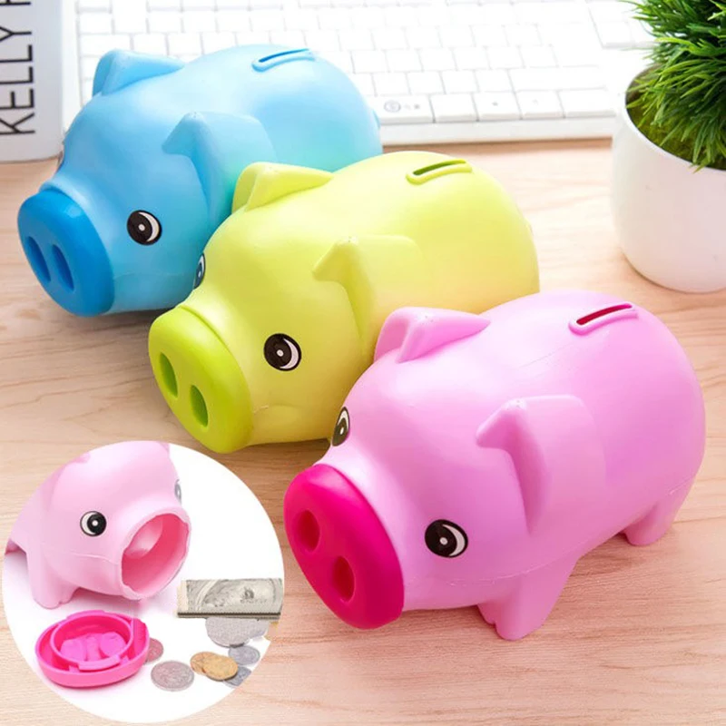 

Cute Cartoon Pig Shaped Piggy Bank Money Saving Box Cash Coins Bank Gifts Toy for Kids Children Home Decor Piggy Money Bank