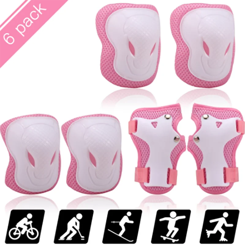 

Children's Roller Skating Protective Gear 6piece Skateboard Balance Car Sports Protective Gear Suit Safety Protection Knee Pad