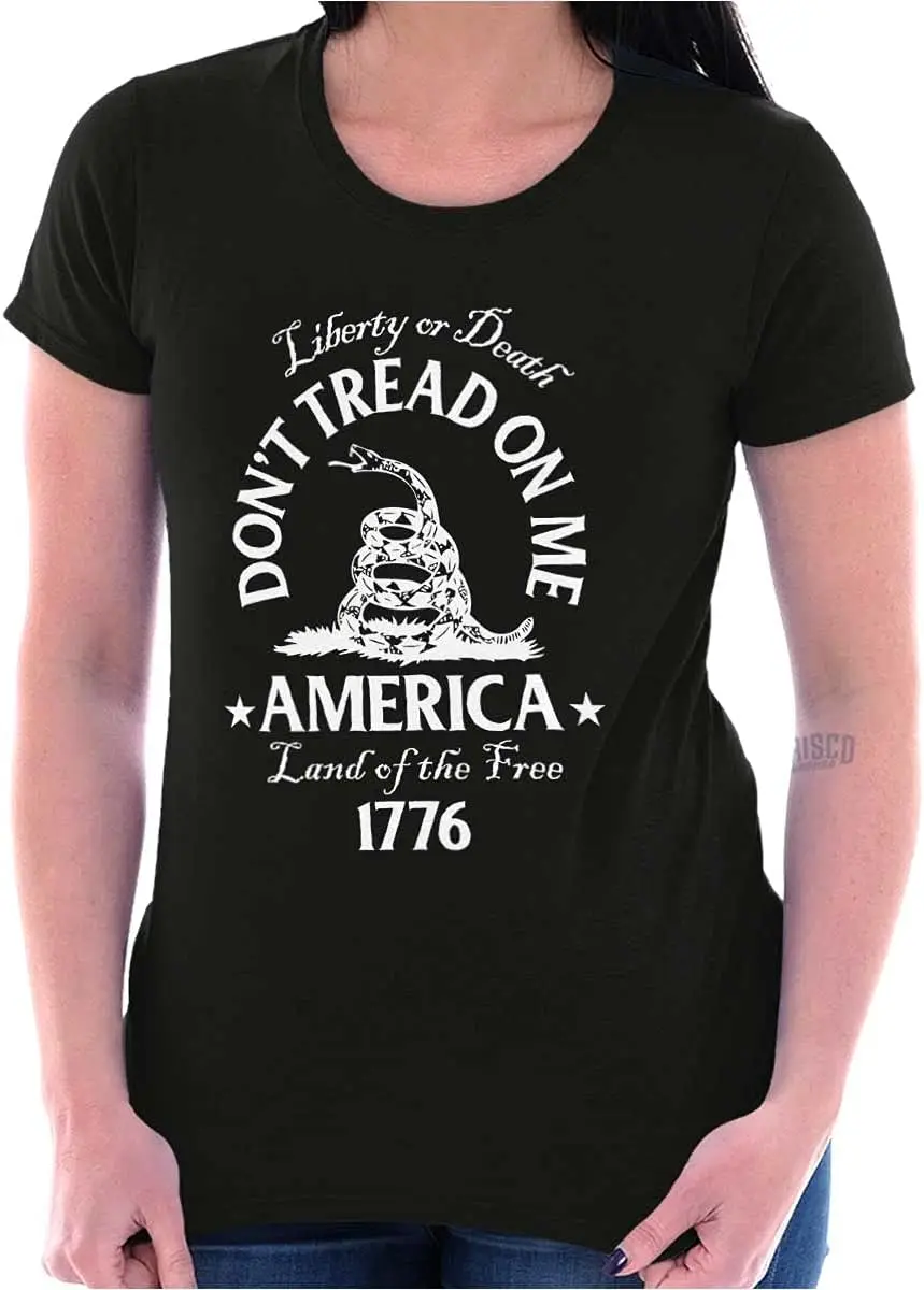 Женская футболка Liberty or Death Don't Tread On Me женская