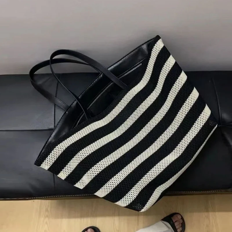 Женская роскошная дизайнерская сумка и кошелек в полоску новинка 2024