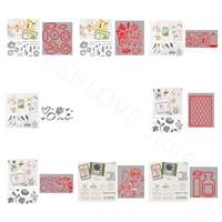 metal cutting dies and clear stamps seals for diy making greeting card decoration scrapbooking crafts supplies 2022 new arrivals