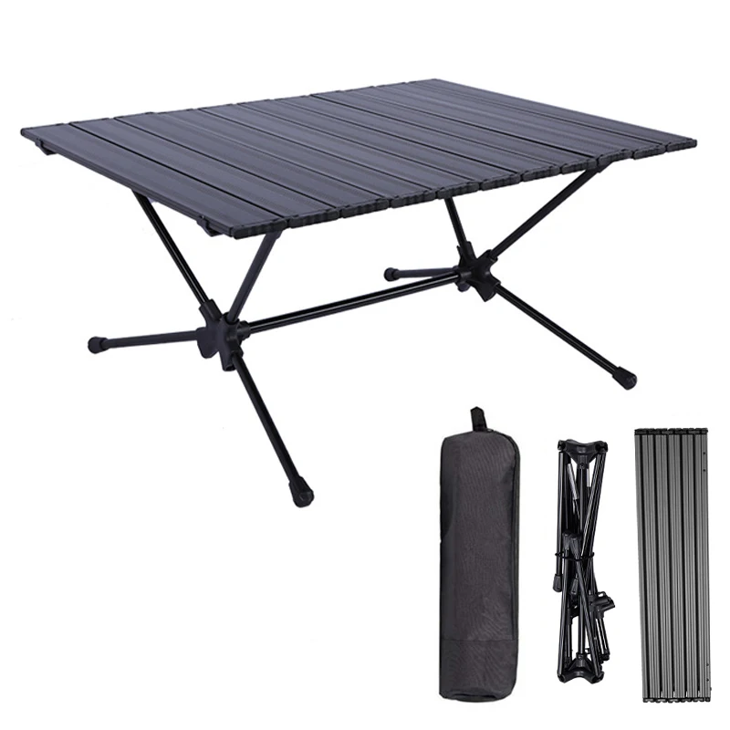 

Aluminum Alloy Camping Folding Table Portable Light Party Desk Height Adjustable Picnic Table Set Mini Barbecue Table