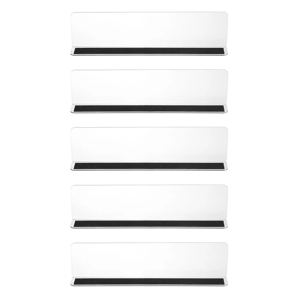 

5 Pcs Desk Book Holder Closet Divider Adjustable Shelves Desk Divider Storage Racks Shelves Shelf Separator Gasket Shelf Baffle