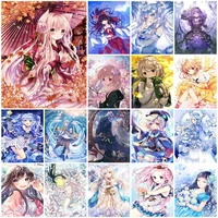5d diamond painting girl full squareround cartoon cross stitch kits diamont embroidery mosaic picture pour glue home decoration