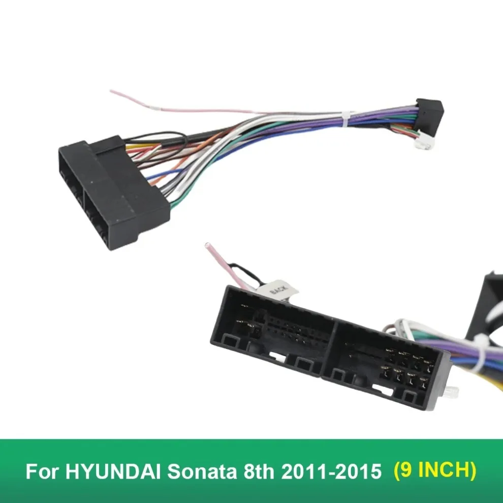 Фото 9-дюймовая автомобильная аудиорамка для Hyundai Sonata YF 2011 2012 2013 2014 2015 Android, панель установки автомобильного радио №3