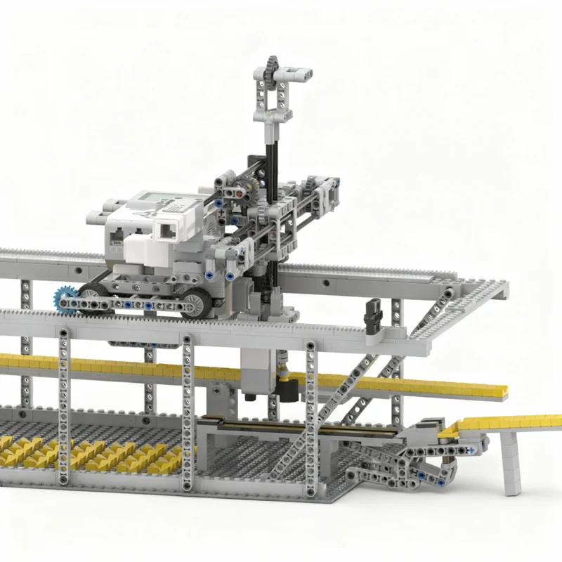 Набор строительных блоков MOC Mindstorms Gantry Ball Sorter, 1204 детали, архитектурная модель, игрушка, рождественский подарок, креативный конструктор для детей, идея для творчества (art.: 3920dc69efab3) - 3920dc69efab3