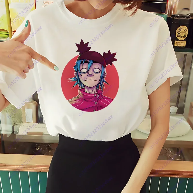 Музыкальная группа Gorillaz PUNK ROCK Музыка Чакахан Лапша Модная футболка в стиле