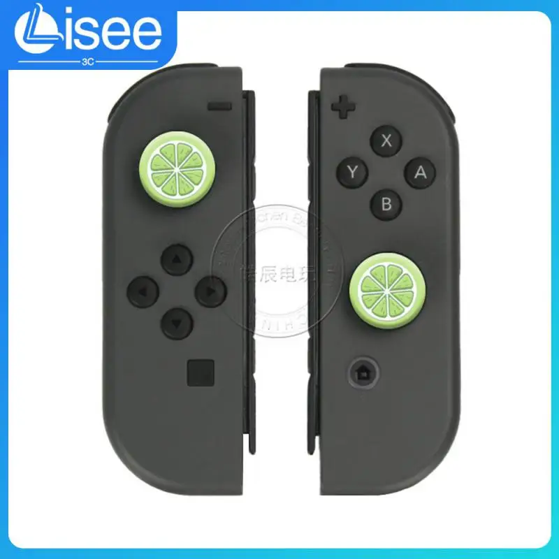 

Comfortable Feel Silicone Rocker Cap Universal Adaptation Fruit Shape Button Silica Gel Rocker Hat Game Gadgets Easy To Install