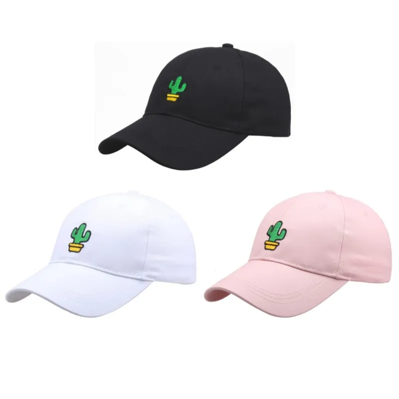 

Бейсболка с вышивкой кактуса для мужчин и женщин, Спортивная хлопковая кепка-Снэпбэк Кепка, дышащая, однотонная