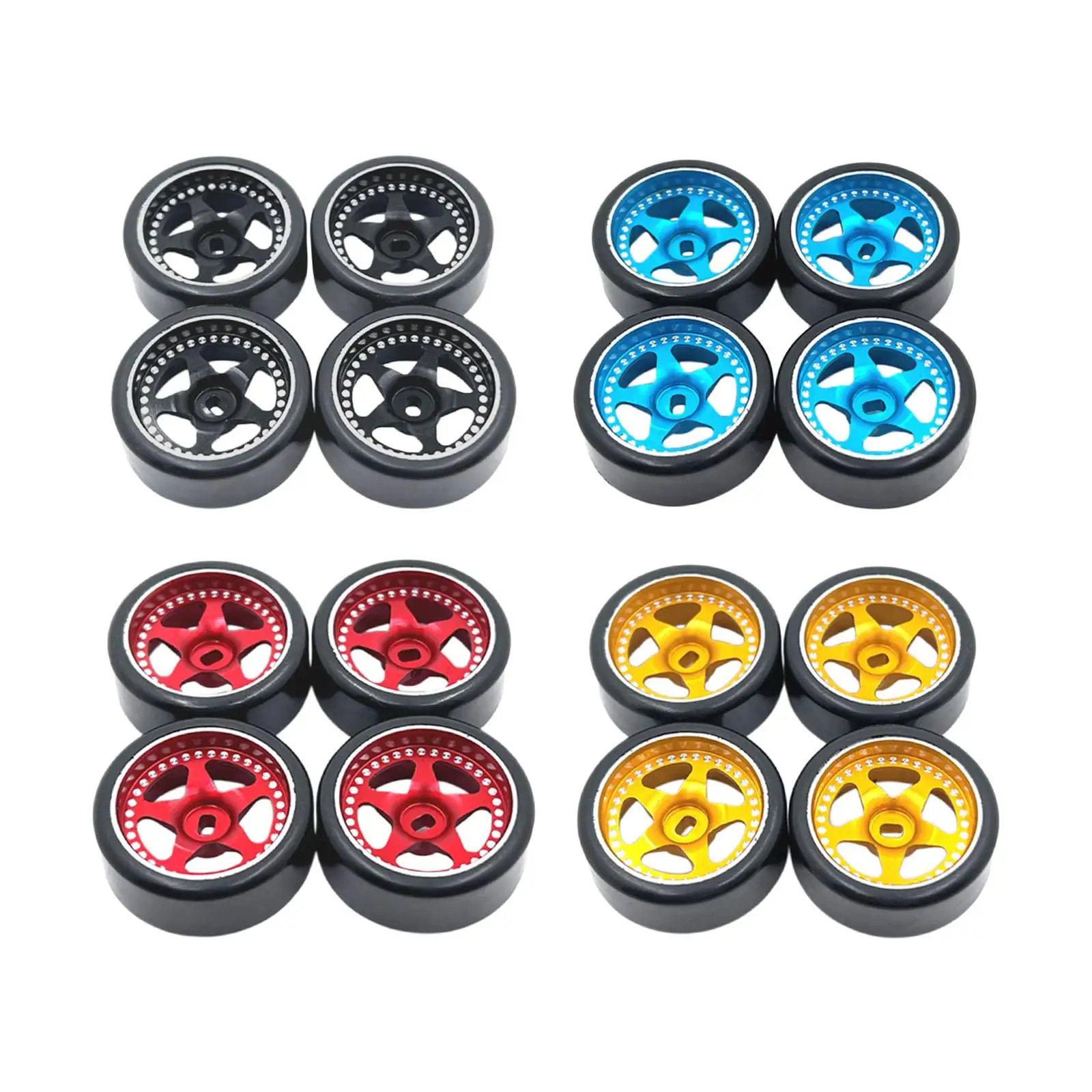 

4 Pieces Rubber Tyre Wear Resist Road Touring Car Accessories