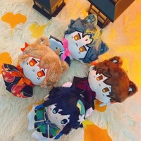 genshin impact plush toy anime cosplay venti tartaglia zhongli kazuha xiao albedo gorou shogun dolls kawaii pendants keychains