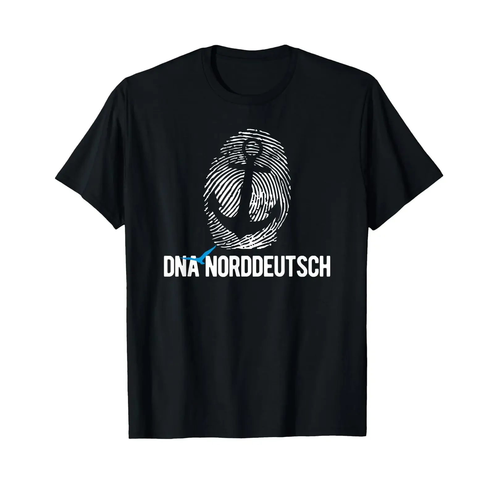 Фото Футболка NordDeutsch Moin DNA Nordeut для женщин и мужчин, винтажная, с эффектом потертости, для повседневной носки, дизайнерская одежда, уличный стиль, дышащая. №1