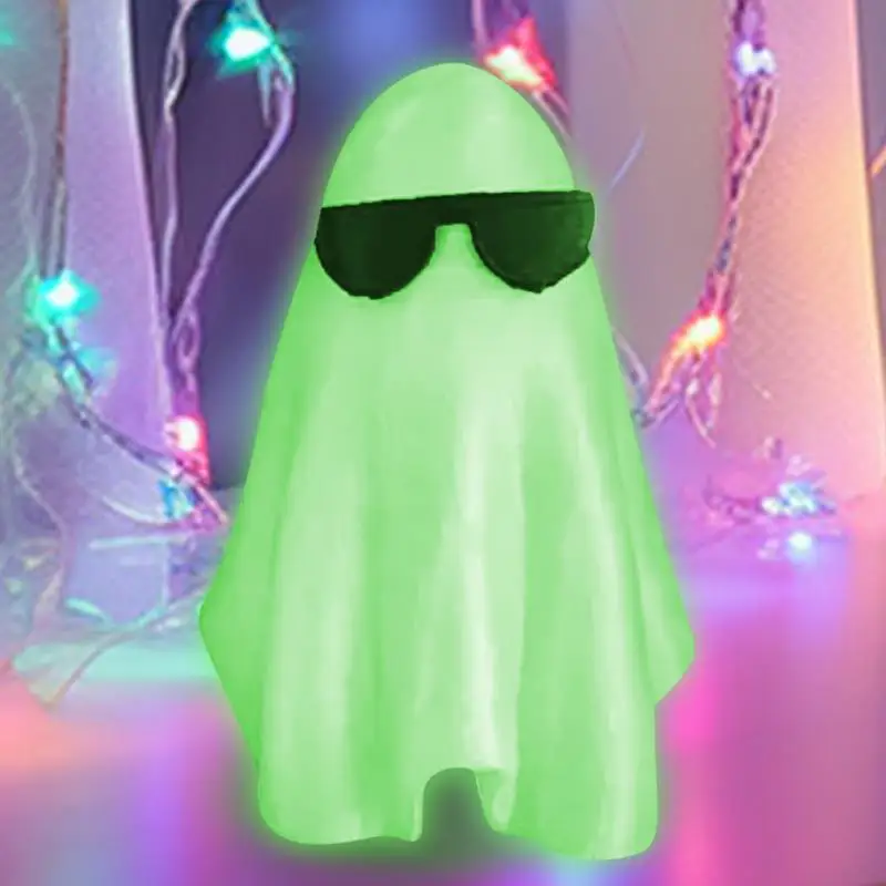 Смола призрак орнамент Хэллоуин светящийся в темноте сказочный сад аксессуары