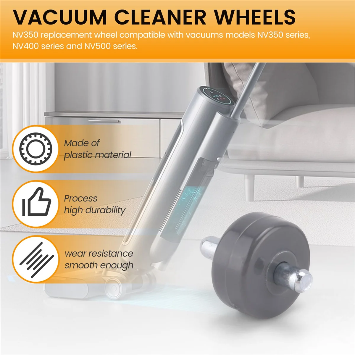 Передние колеса для пылесоса NV350 NV351 NV352 NV355 NV356E NV500 NV501 NV502 и многого другого