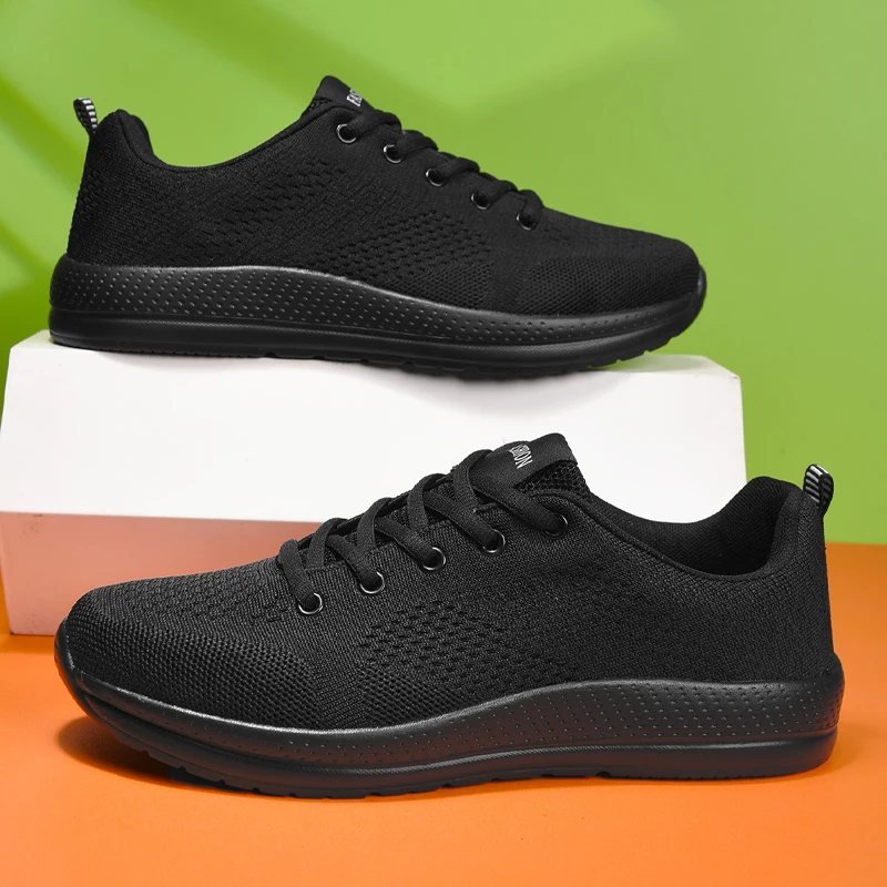 

Men Lightweight Running Shoes Walking Casual Breathable Shoes Lace Up Outdoor Sport Shoes Male Fashion Loafers Tenis Para Hombre
