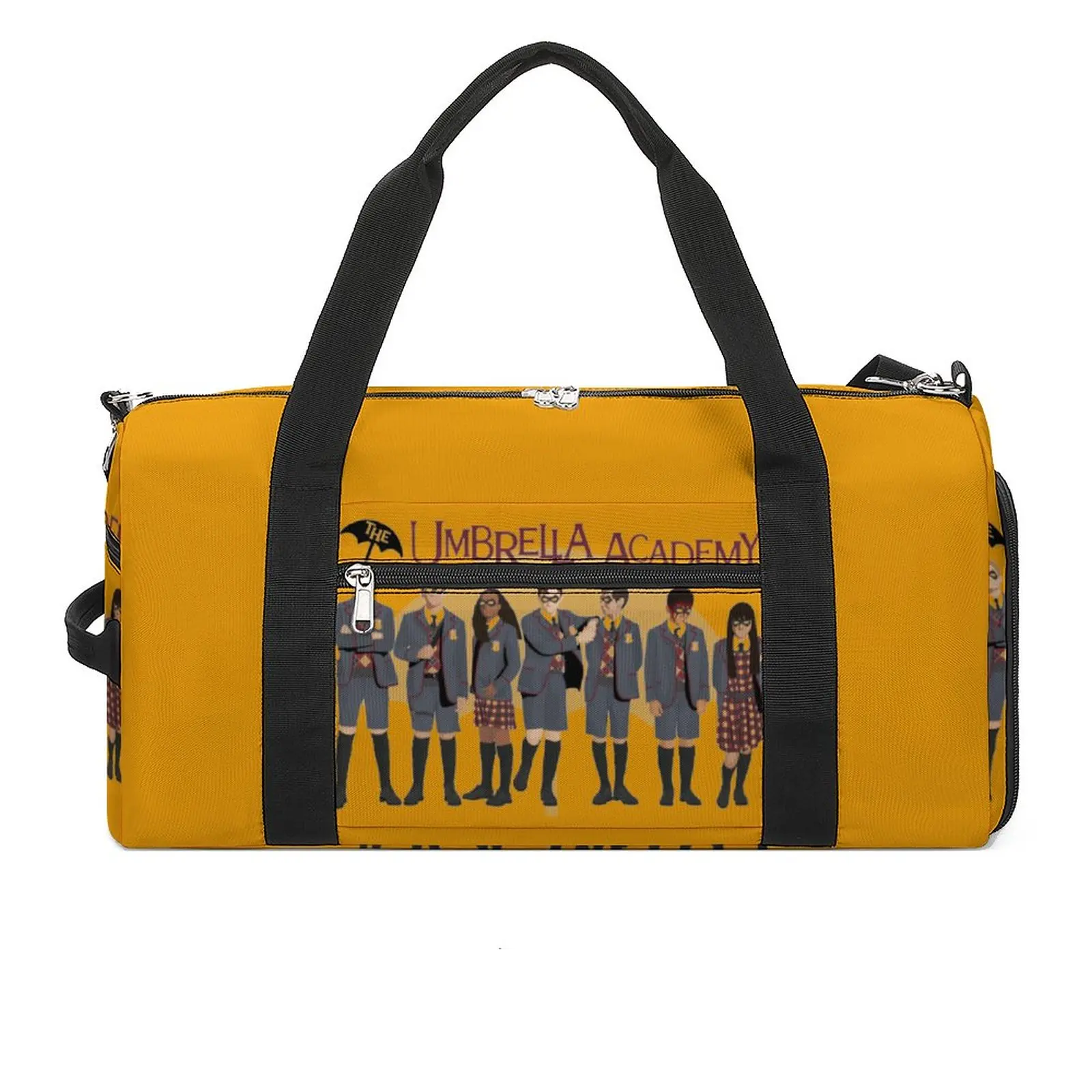 

The Umbrella Academy Group Gym Bag Classic American TV Show Training Sports Bags Couple Colorful Fitness Bag Weekend Handbags
