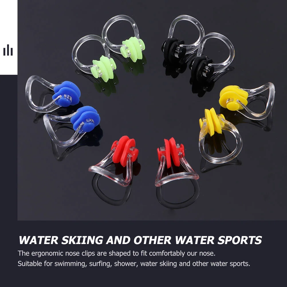 Щипцы для носа плавания зажим защиты от удушья силиконовые износостойкие
