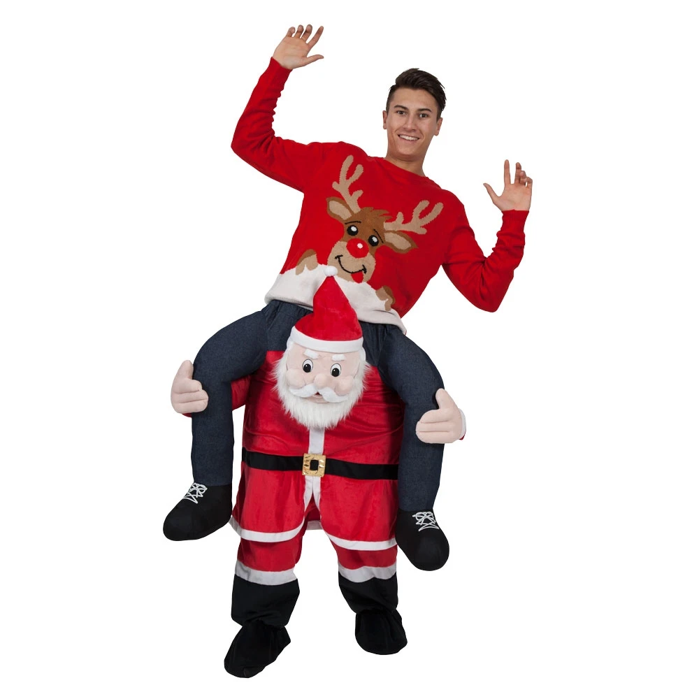 

Kid Halloween Cosplay Costumes Men Women Ride on Me Mascot Carry Back Funny Animal Pants Fake Leg Christmas Party Performance