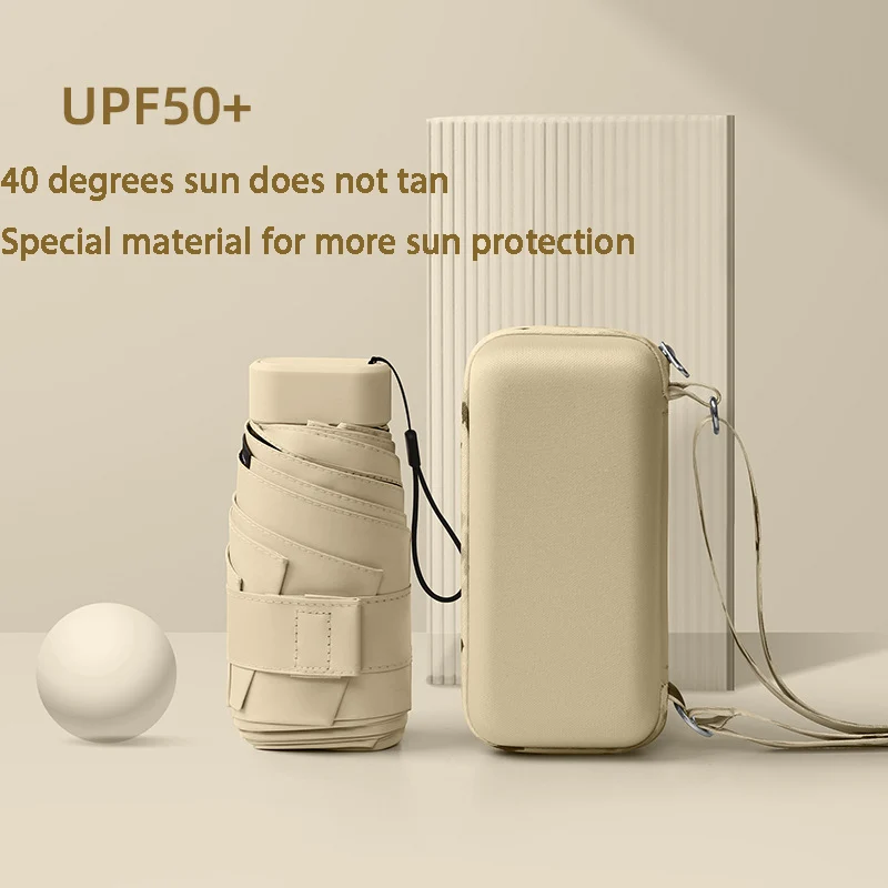 

Зонт от солнца и дождя для Xiaomi, Женский плоский легкий складной мини-зонт от дождя, маленький размер, удобный для хранения