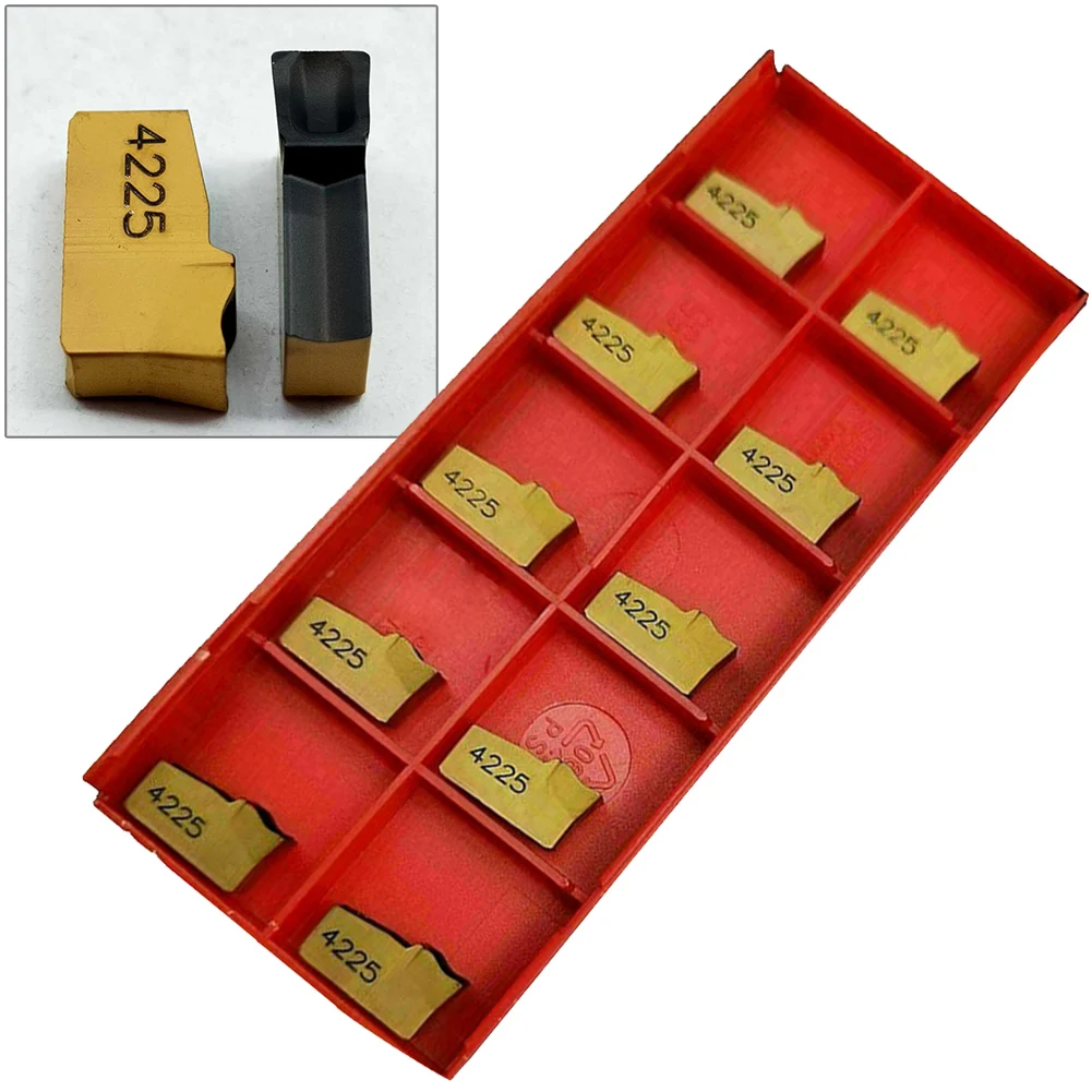 

10pcs N151.2-300-4E 4225 Insert 3mm Width CNC Carbide Inserts Cut-Off Inserts N151.2 Lathe Tool CNC Steel Processing Turning