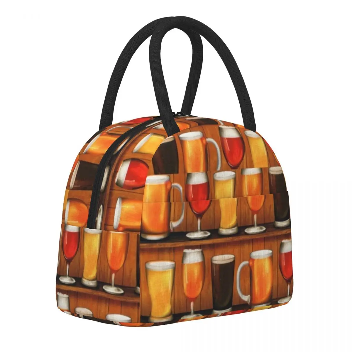 

Красочный Ланч-бокс для вина, пива, фестиваля, Портативный Ланч-бокс на молнии, детская школьная сумка-холодильник на заказ, Повседневная во...