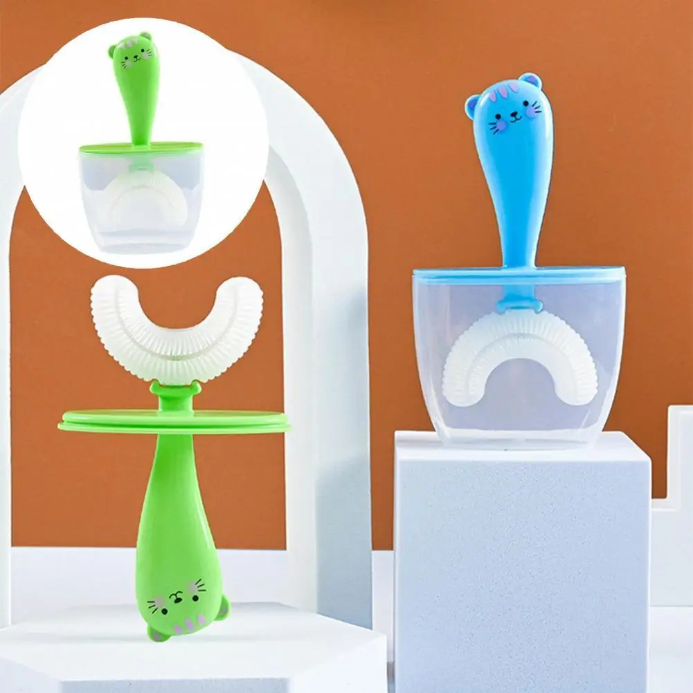 

Lovely Convenient U-shaped Children Dental Care Brush Adorable Dental Care Brush Ergonomic for Personal Use