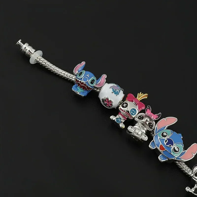 Браслет Disney Stitch с героями мультфильмов аниме милый стежок из бисера модные