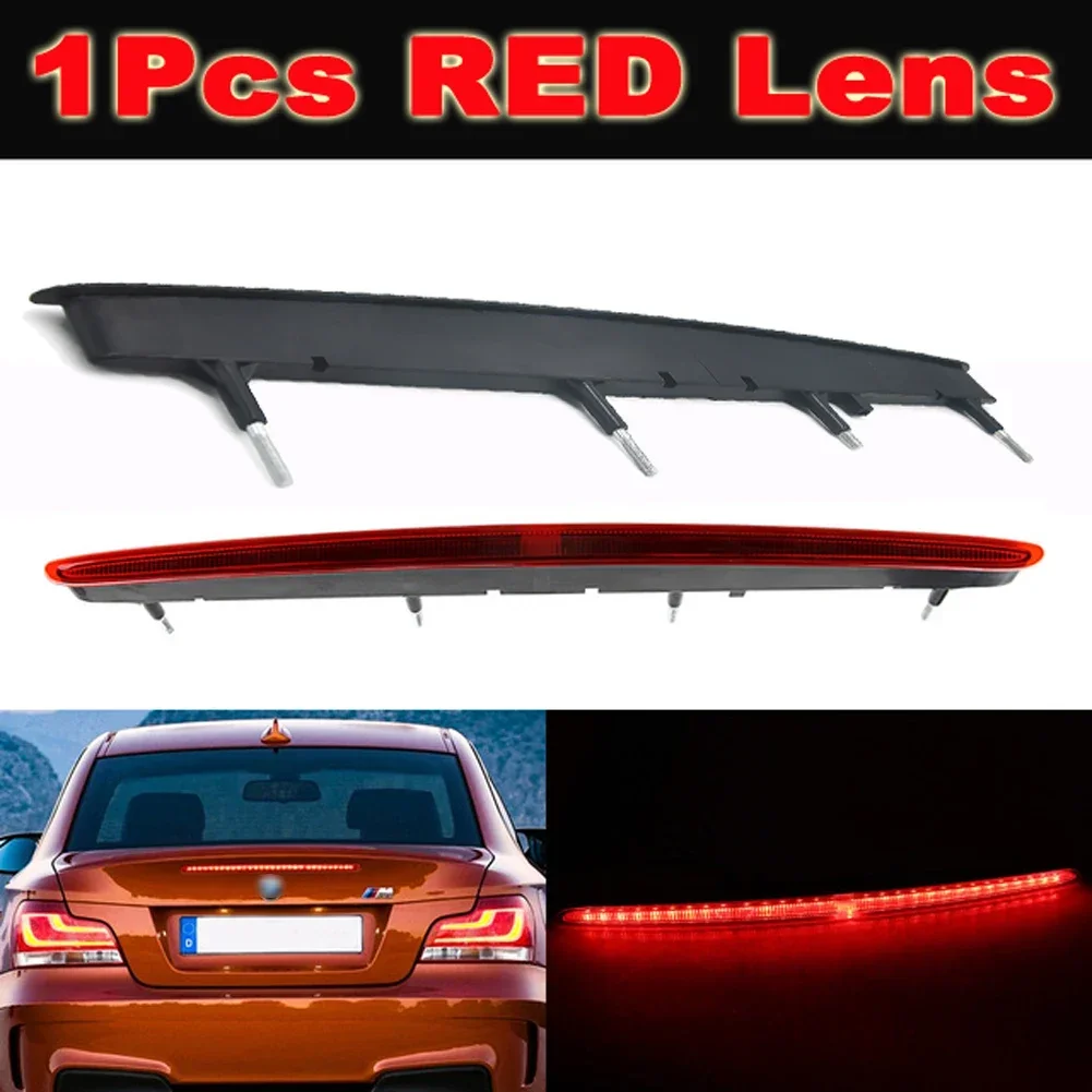Фото WF-Для BMW 1 серии 128i 135i M E82 E88 2007-2013 дымчато-красные линзы, светодиодный задний багажник, третий стоп-сигнал, автомобильные аксессуары 632571649 №3
