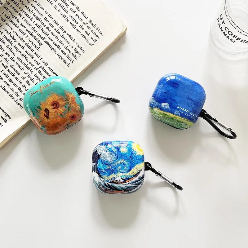 

For Samsung Galaxy Buds Live Case Van Gogh oil painting Wireless Earphone case For Samsung Galaxy Buds pro/Buds2 bag