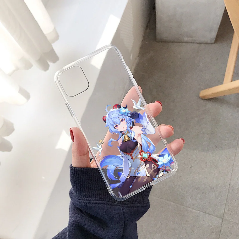 Чехол для телефона Genshin Impact Ganyu Huawei P Mate P10 P20 P30 P40 10 20 Smart Z Pro Lite 2019 прозрачный