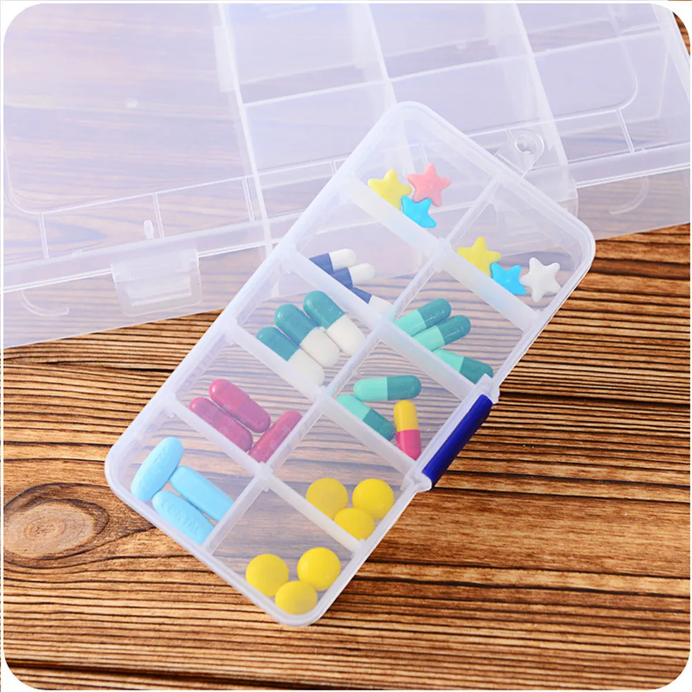 

1PC 10/15/24 Slot Plastic Square Shaped Household Storage Box Case Home Organizer Earring Jewelry Craft Organizer