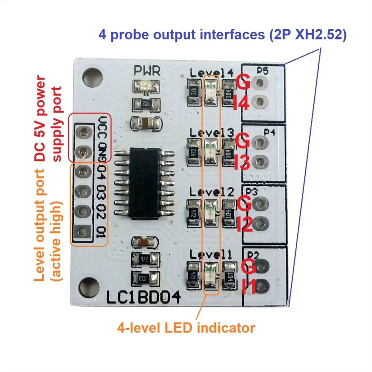 Фото Модуль контроллера уровня воды DT75BG DC 5V с 4-разрядным индикатором и датчиком для Arduino, аквариумов и водонапорных башен, с №4