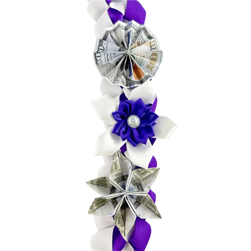 Выпускная лента lei с платами украшенные цветочными узорами доллары США подходит