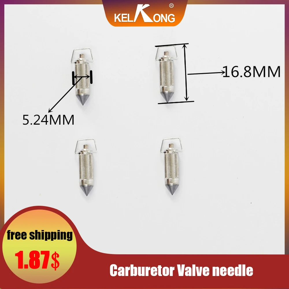 

KELKONG Carburetor Valve needle CG125 PZ26 GY6 CB400-1 variety of large displacement motorcycles triangular needle Valve needle