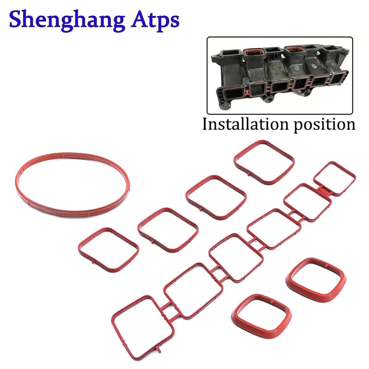 1 комплект прокладок верхнего и нижнего впускного коллектора двигателя 03H133237G 03H133237D 03H133237J для Audi Q7 VW Passat CC Touareg Atlas 3.6L